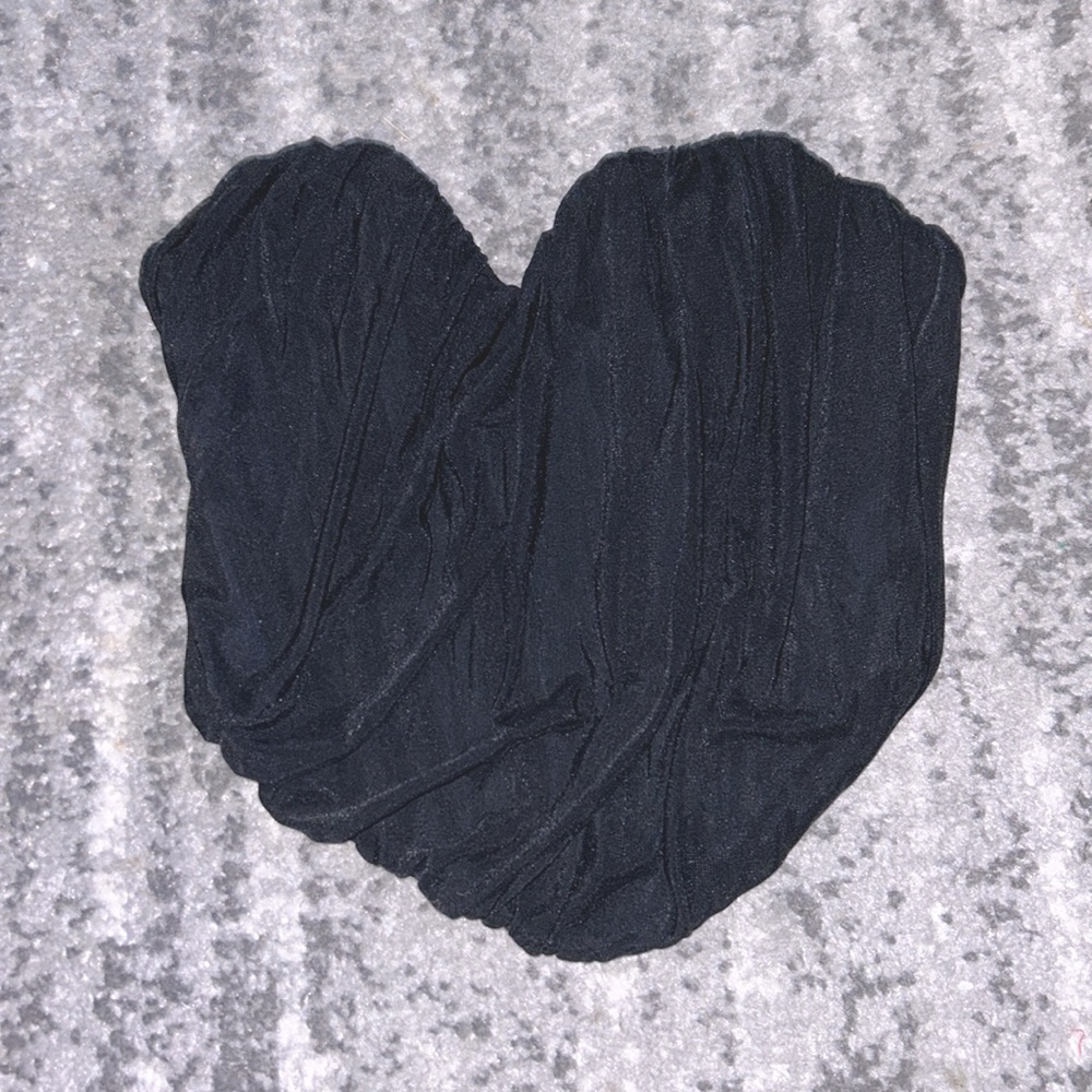Black heart shape corset top